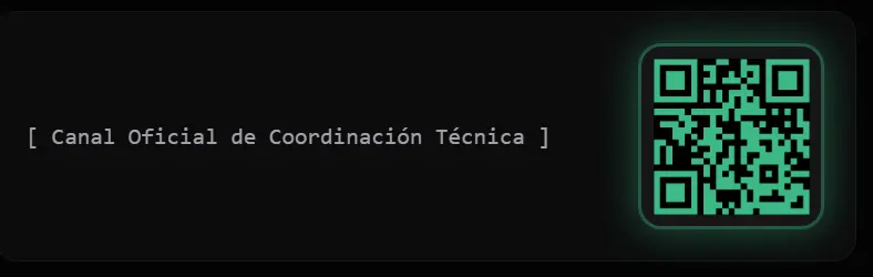 Canal oficial de coordinación técnica